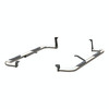 3" Round Side Step, Steel, Polished Stainless | (19-24) Silverado/Sierra 1500, Crew Cab | 204053-2