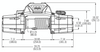 Zeon 12 Electric Winch, Steel Cable, 1200lb | Universal | 89120