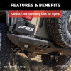TrailChaser Aluminum Rear Bumper, Aluminium, Black | (18-24) Wrangler JL | 2082082