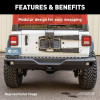 TrailChaser Aluminum Rear Bumper, Aluminium, Black | (18-24) Wrangler JL | 2082082