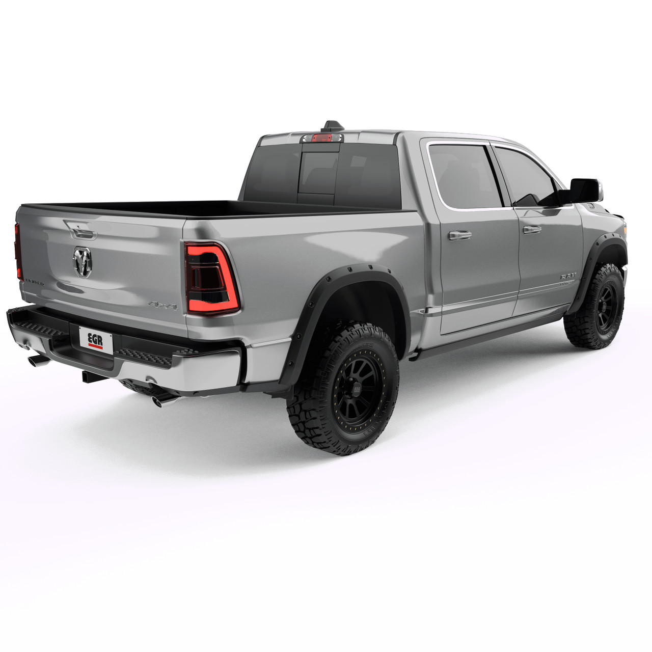 Traditional Bolt-On Look Fender Flares, Front and Rear, Black Bolt Kit | (19-24) Ram 1500, Extended Cab, Crew Cab | 792955