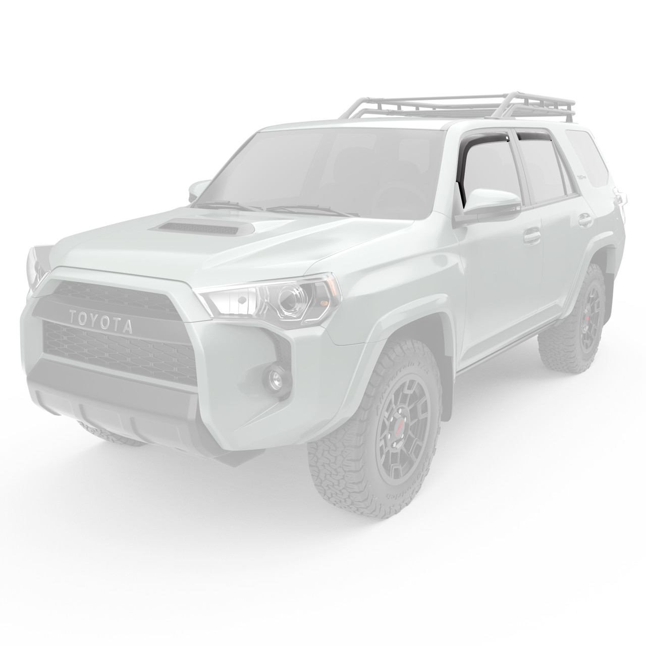 Window Deflectors In-Channel , Front and Rear, Dark Smoke | (10-24) 4Runner, Sport Utility | 575221