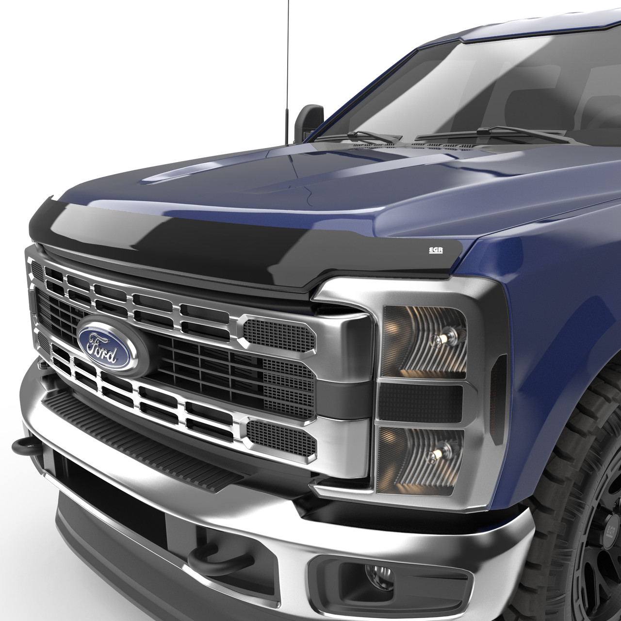 SuperGuard Hood Deflector, Dark Smoke | (23-24) Super Duty F-250/F-350 | 303501