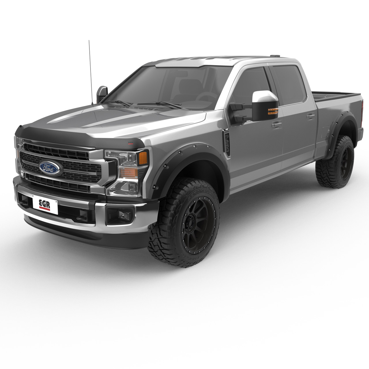 SuperGuard Hood Deflector, Matte Black | (17-22) Super Duty F-250/F-350 | 303915