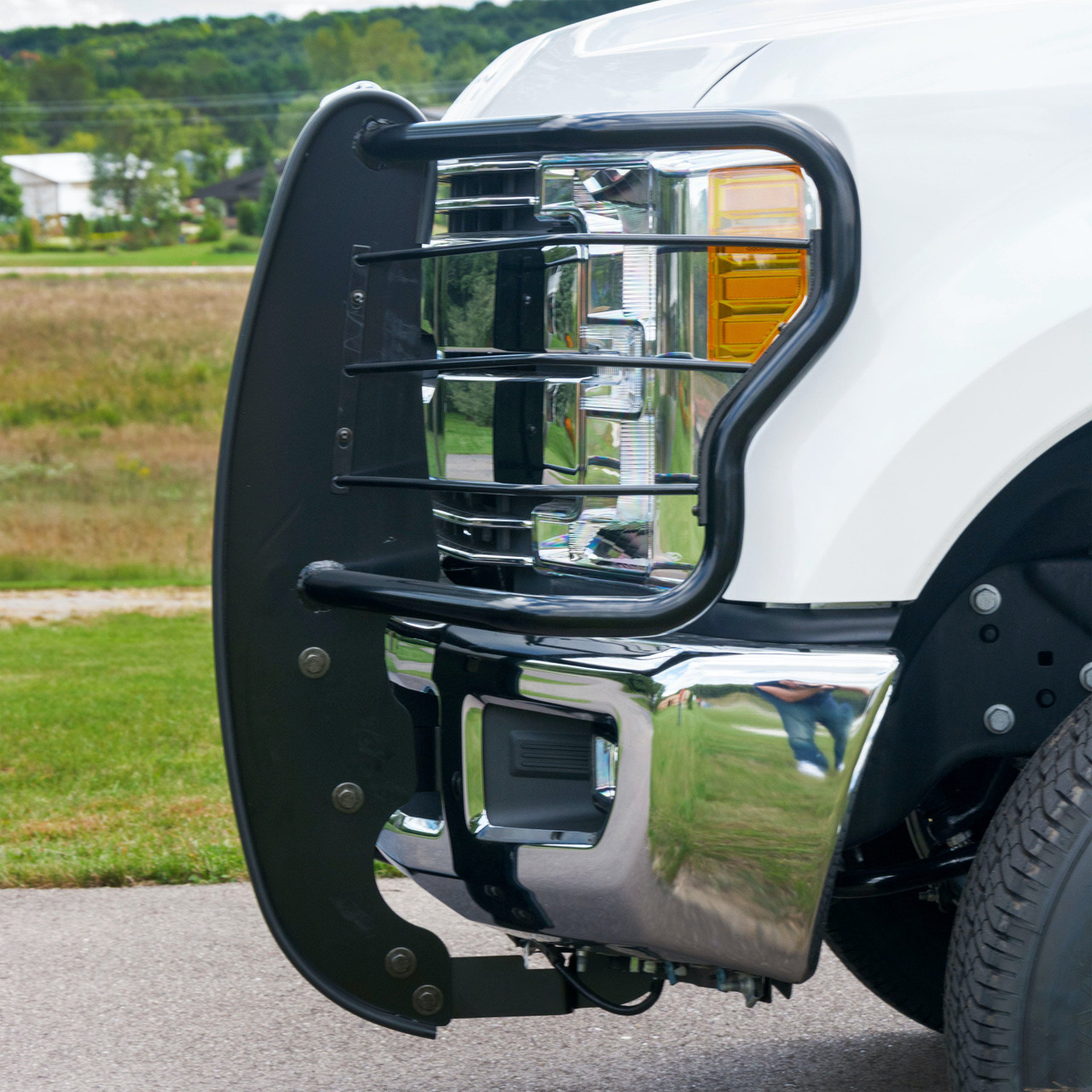 Steel Grille Guard, Black, Steel | (17-22) Super Duty F-250/F-350/F-450/F-550 | 3067