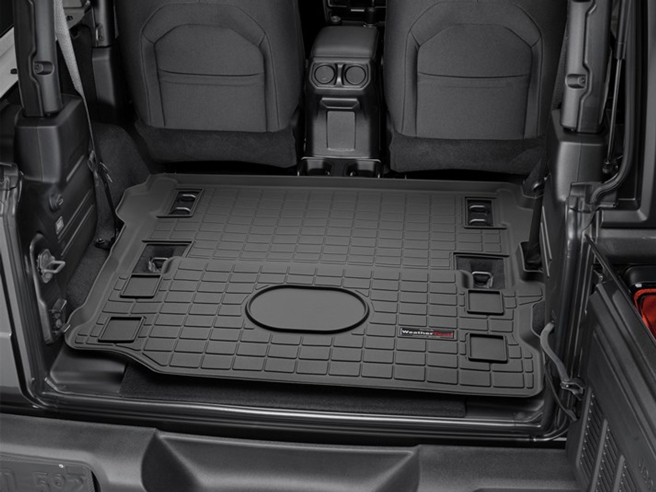 Cargo Liner, Black | (18-25) Wrangler JL, 2 Doorw/ SubwooferBehind 1st Row Seating | 401198