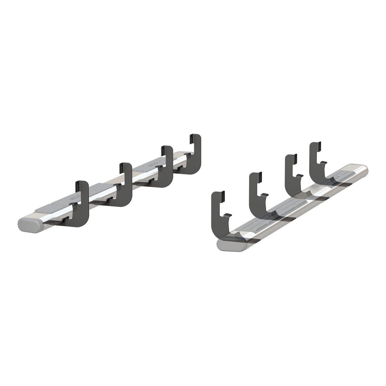 6" Oval Side Steps, Polished Stainless | (19-25) Silverado/Sierra 1500, (20-24) Silverado/Sierra 2500HD/3500HD, Crew Cab | 4444049