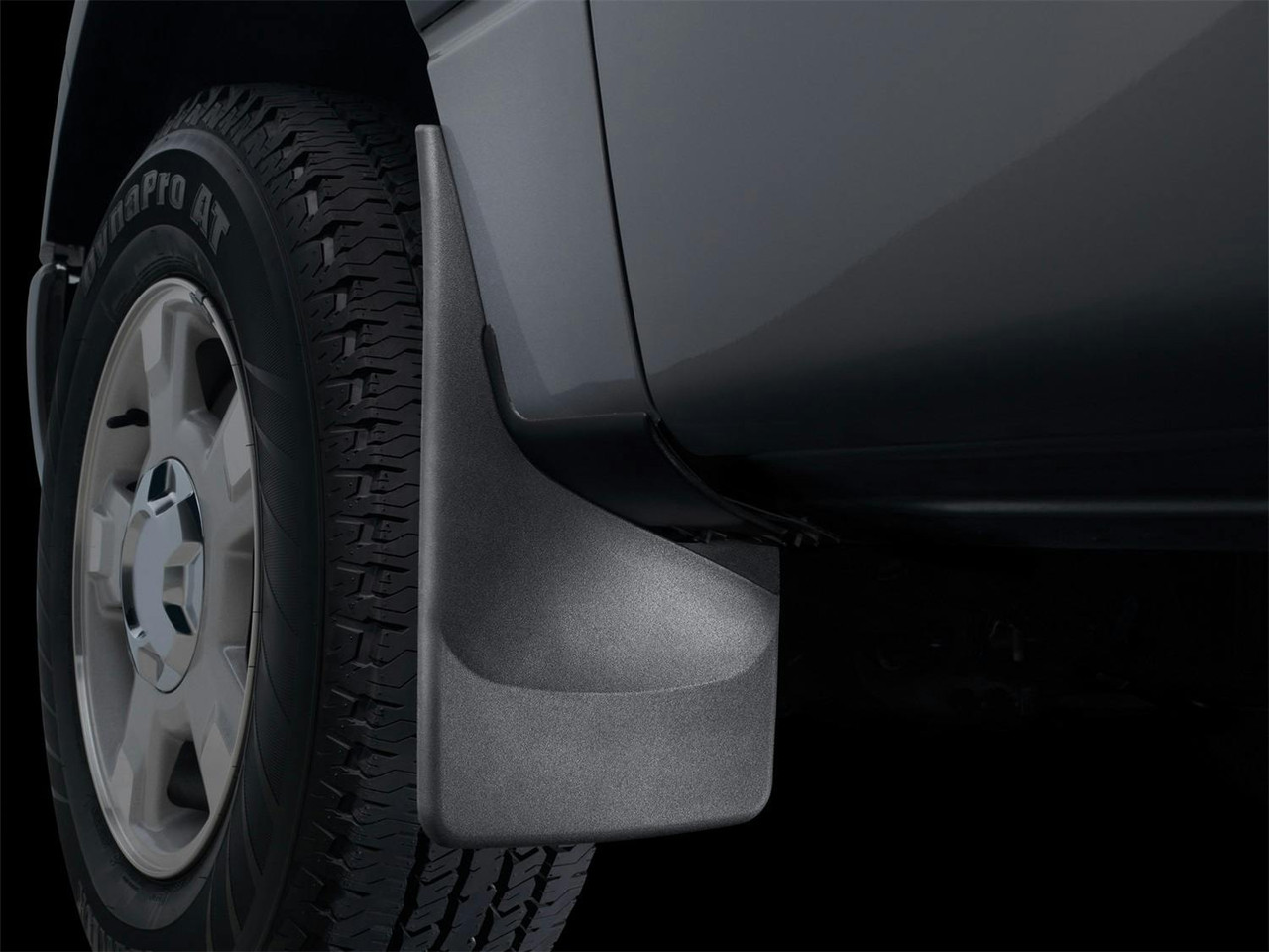No-Drill Mud Flaps, Rear, Black | (14-18) Silverado 1500, (15-19) Silverado 2500HD/3500HD | 120035