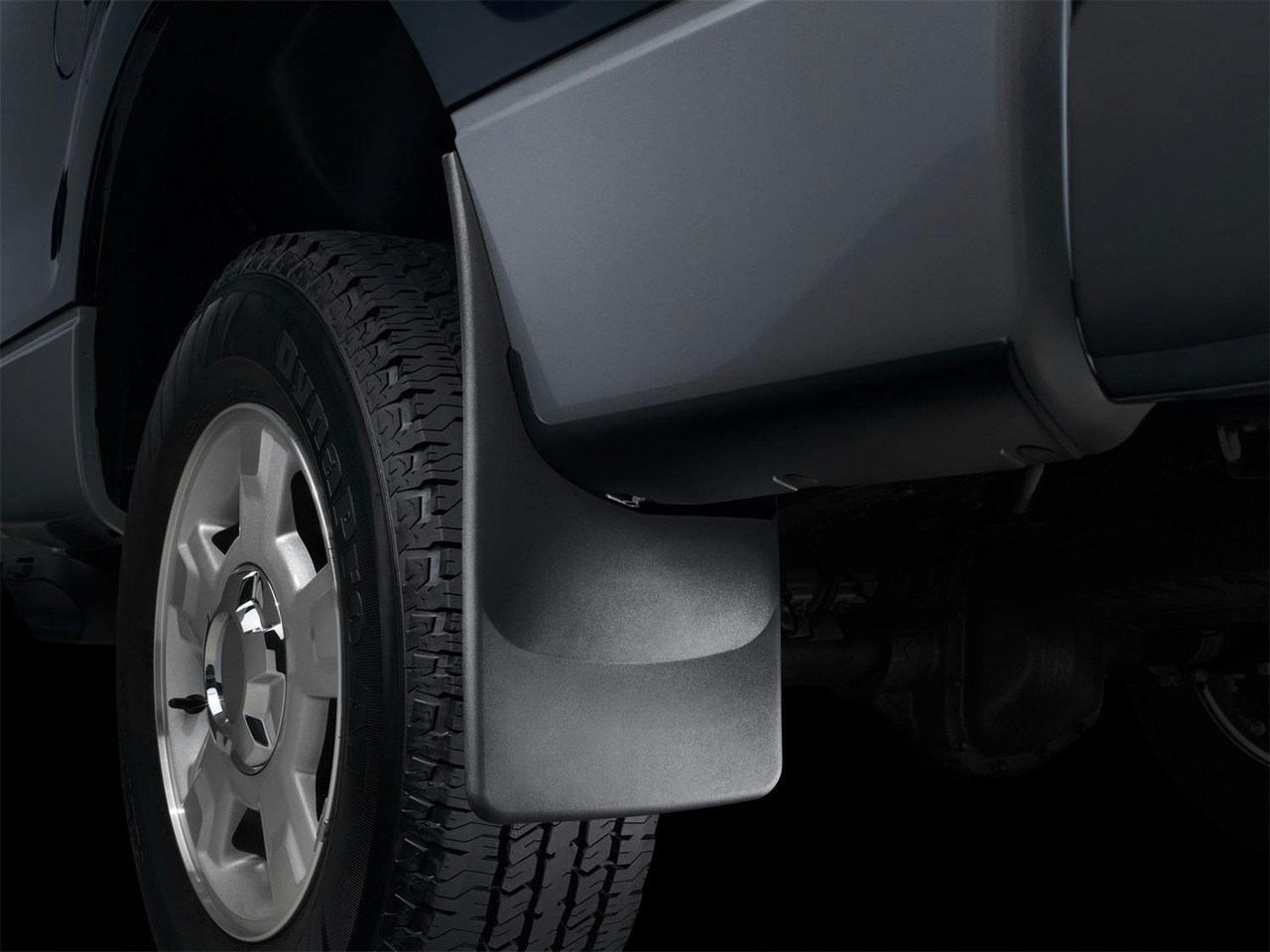 No-Drill Mud Flaps, Rear, Black | (17-24) Super Duty F-250/F-350/F-450/F-550 | 120065