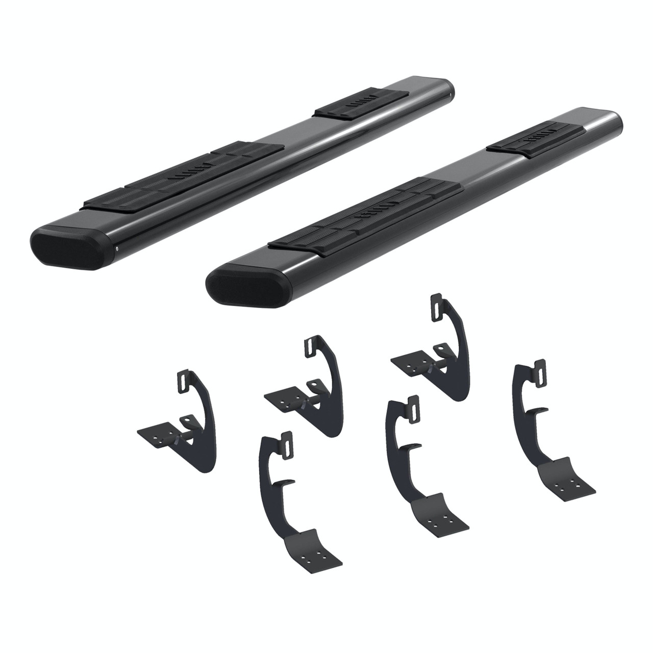 6" Oval Side Steps, Black | (07-21) Tundra, Crew Cab | 4445032