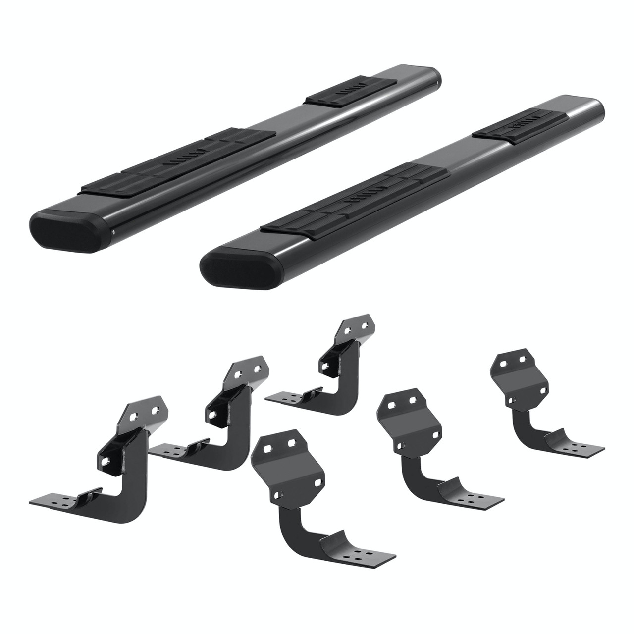 6" Oval Side Steps, Black | (05-23) Tacoma, Extended Cab | 4445037