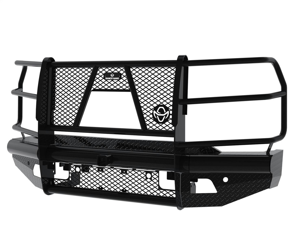 Legend Bumper With Grille Guard, Front | (20-23) Silverado 2500/3500 | FBC201BLR