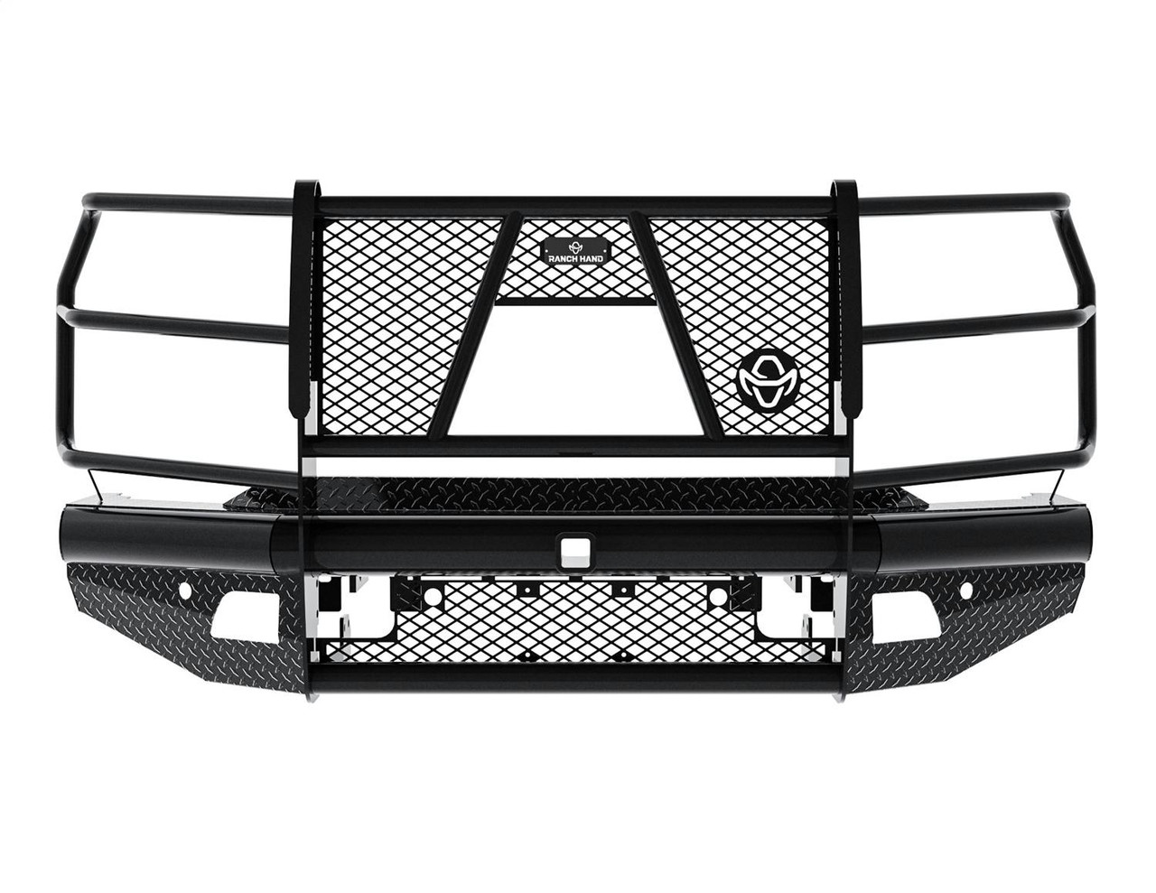 Legend Bumper With Grille Guard, Front | (20-23) Silverado 2500/3500 | FBC201BLR