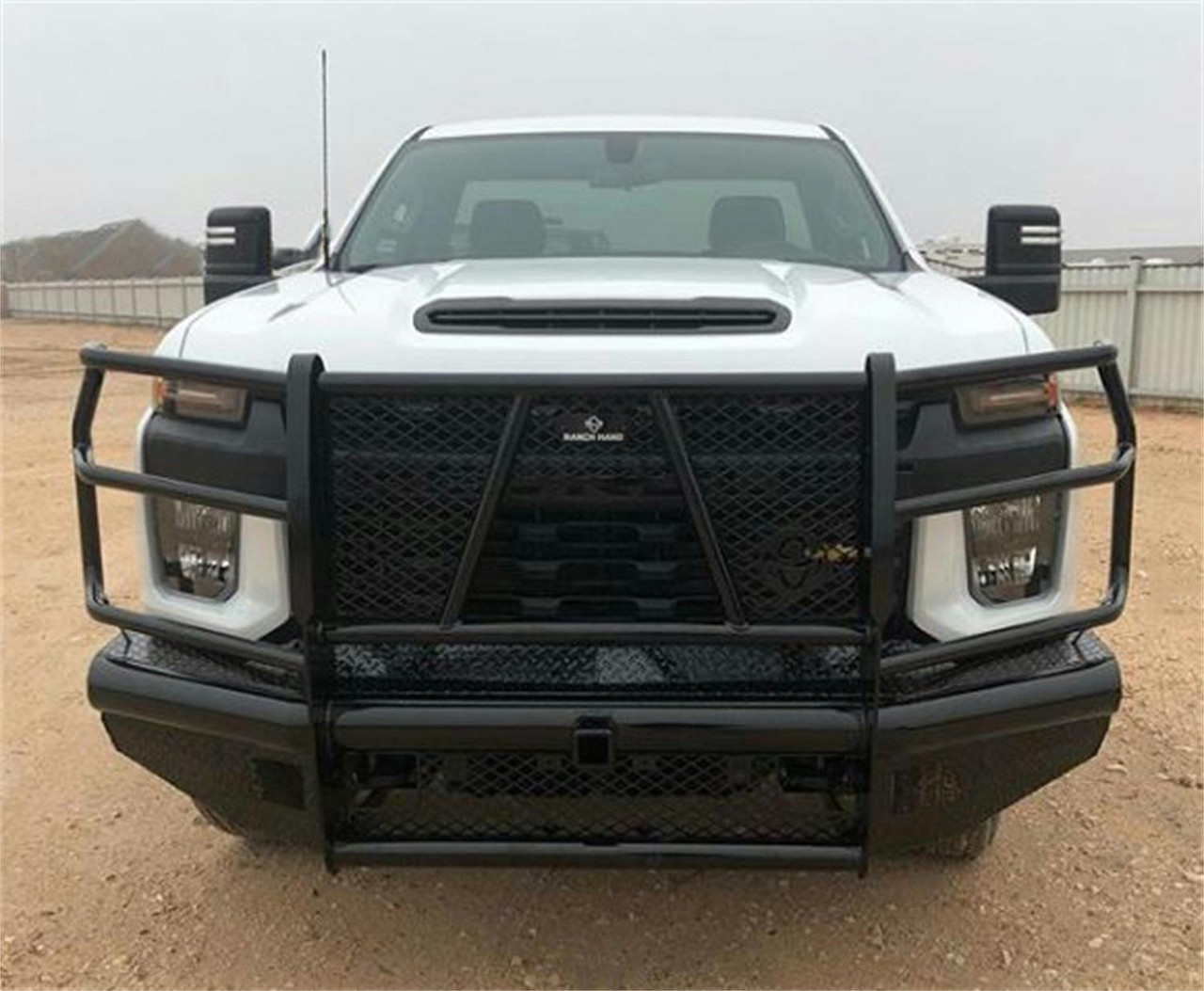 Legend Bumper With Grille Guard, Front, Camera Cutout | (20-23) Silverado 2500/3500 | FBC201BLRC