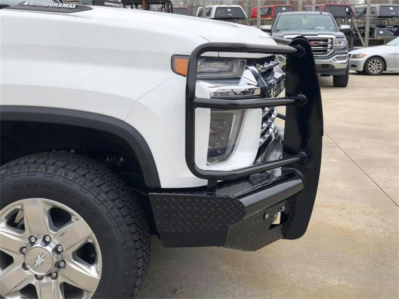 Legend Bumper With Grille Guard, Front, Camera Cutout | (20-23) Silverado 2500/3500 | FBC201BLRC