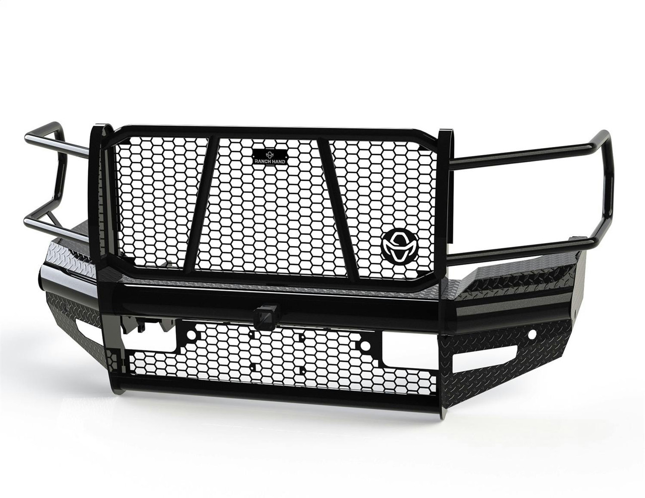 Legend Bumper With Grille Guard, Front | (19-24) Ram 2500/3500 | FBD191BLR