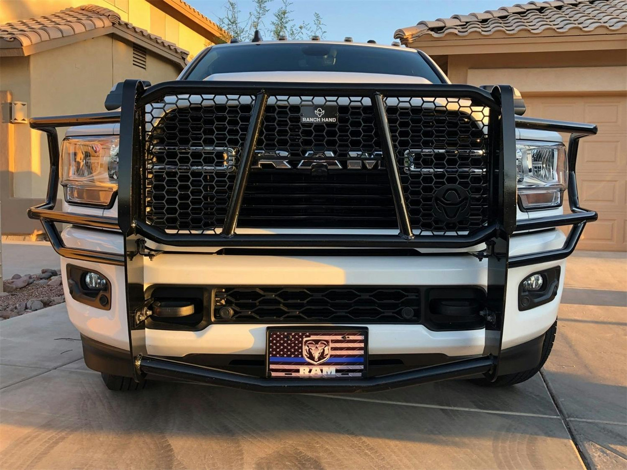 Ranch Hand Legend Grille Guard, With Camera Cutout | (19-24) Ram 2500/3500, With Camera | GGD191BL1C
