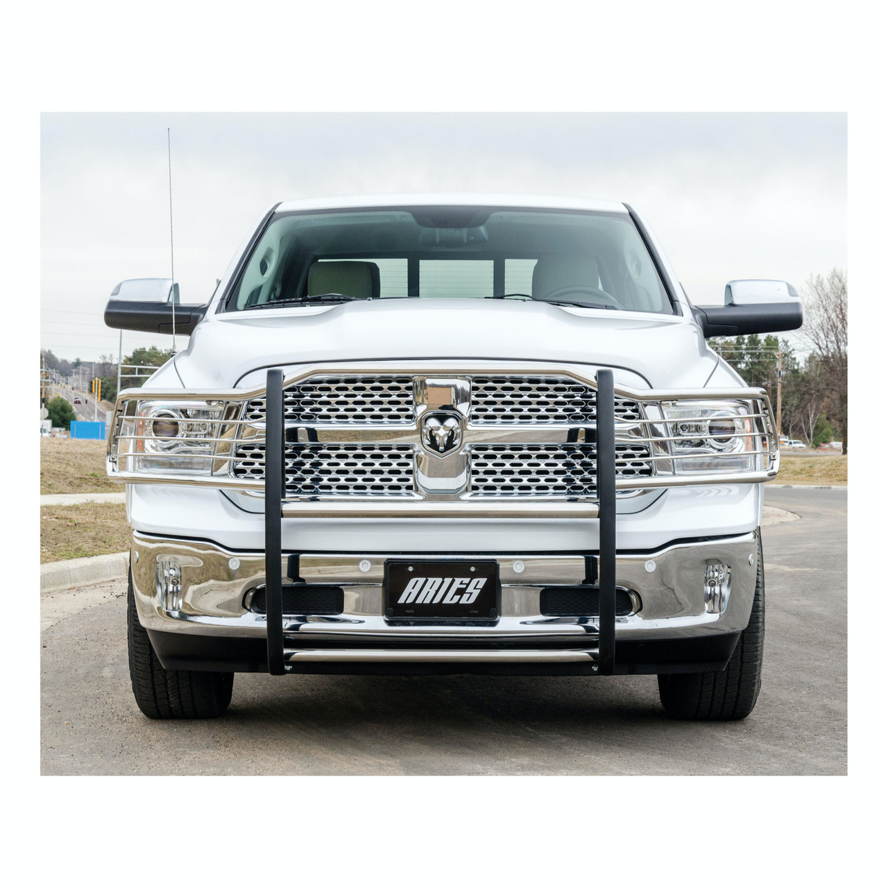 Steel Grille Guard, Polished Stainless, Steel | (09-24) RAM 1500 Classic, Excluding Rebel/Warlock | 5058-2