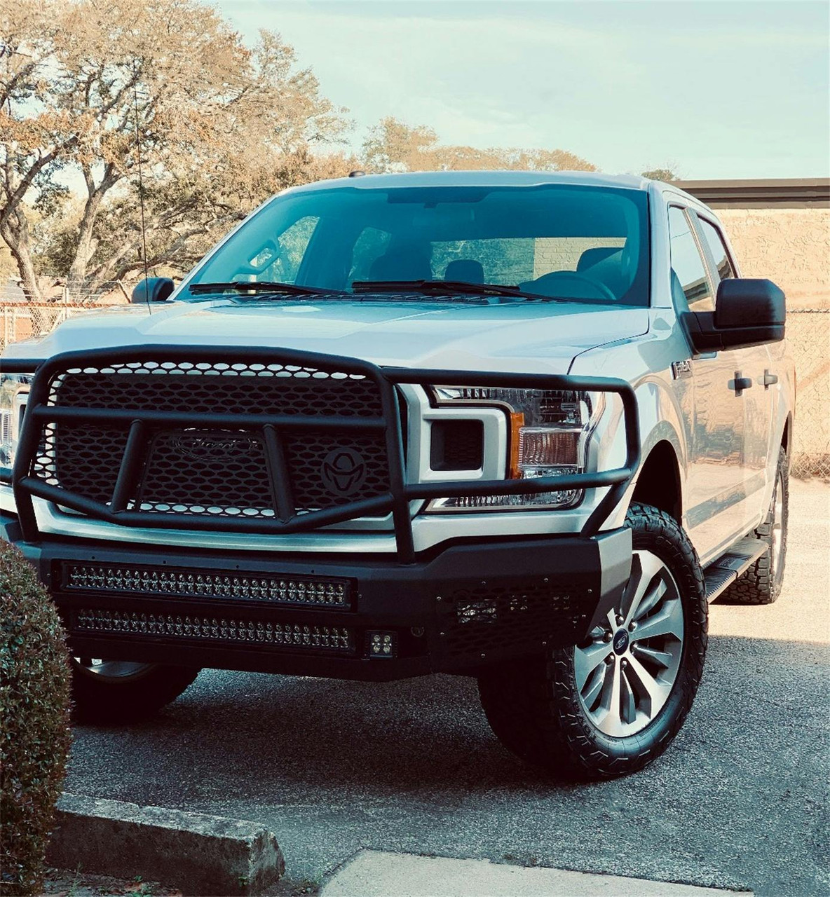 Midnight Bumper With Grille Guard, Front | (18-20) F-150 | MFF18HBM1