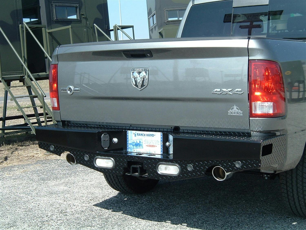 Ranch Hand Sport Bumper, Rear | (09-24) Ram 1500 Classic, Dual Exhaust | SBD09HBLSLE