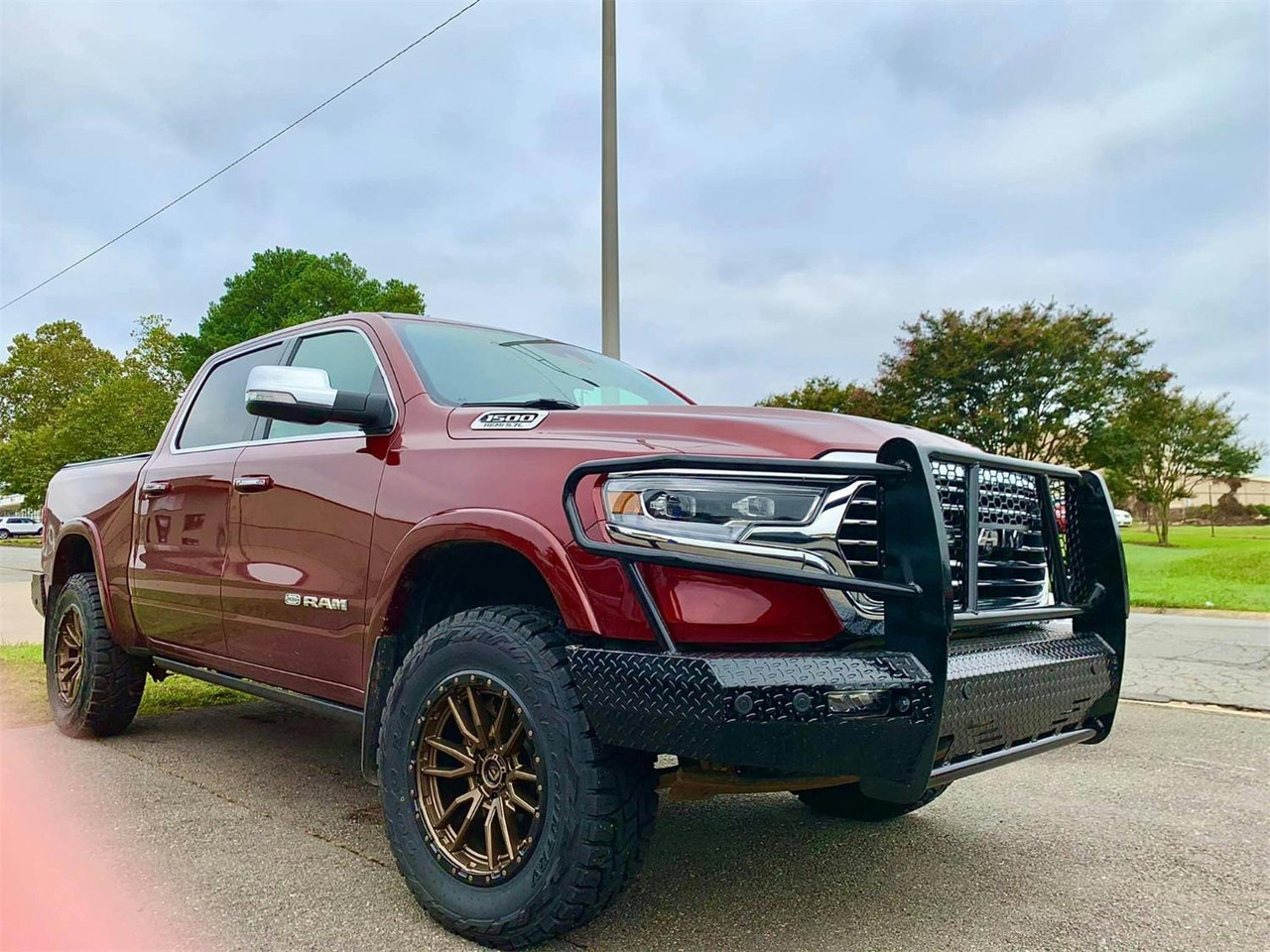 Summit Bumper With Grille Guard, Front, Camera Cutout | (19-24) Ram 1500, With Camera | FSD19HBL1C