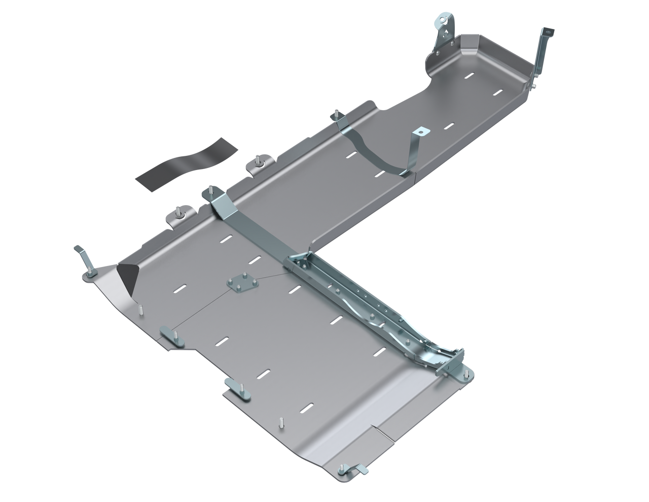 Transfer Case and Fuel Tank Skid Plates, Aluminum | (18-25) Wrangler JL, 3.6L/2.0L/392 Hemi, 4 Door | JL4191