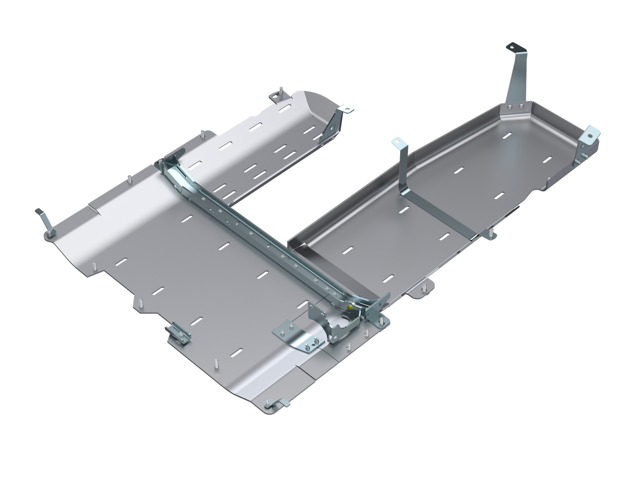 Transfer Case/Fuel Tank/DPF Skid Plates, Aluminum | (18-25) Wrangler JL, 3.0L Diesel, 4 Door | JL4199