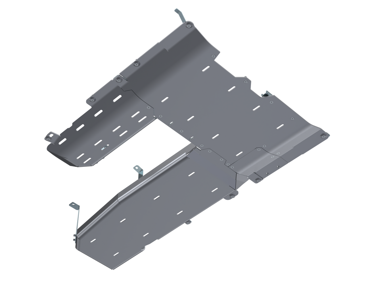 Transfer Case/Fuel Tank/DPF Skid Plates, Aluminum | (18-25) Wrangler JL, 3.0L Diesel, 4 Door | JL4199