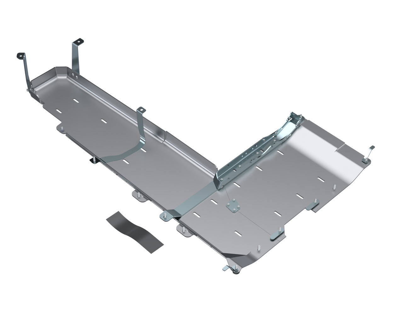 Transfer Case/Fuel Tank Skid Plates, Aluminum | (20-25) Gladiator JT, 3.6L | JT4159