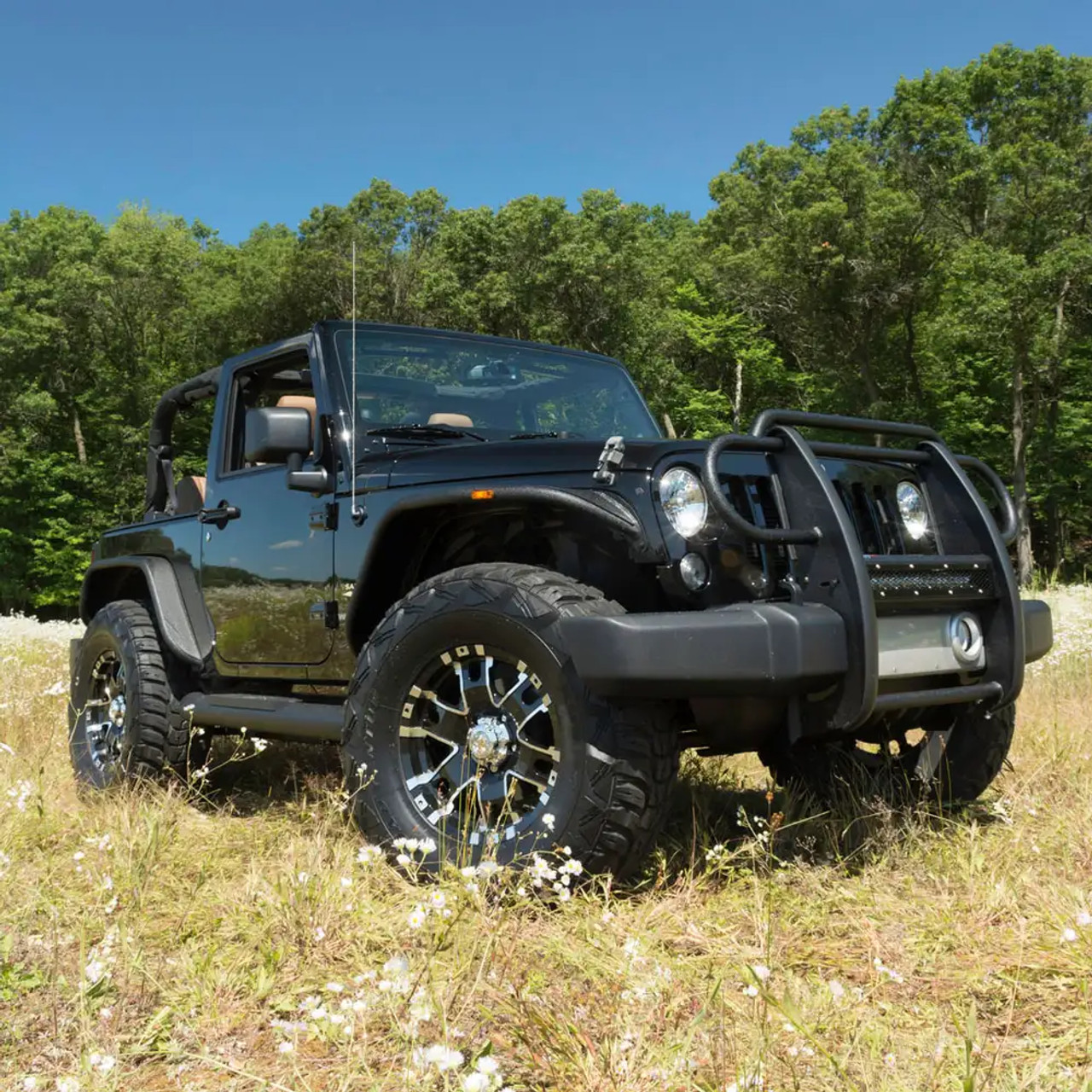 Pro Series Steel Grille Guard, Black | (07-18) Wrangler JK | P1050