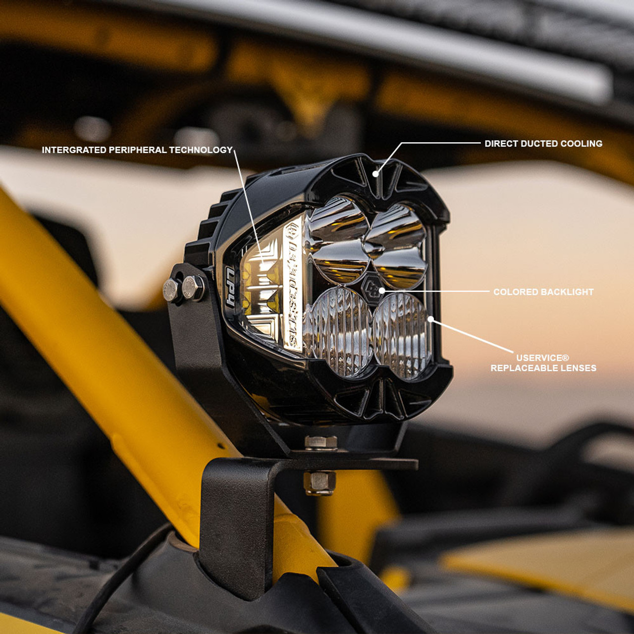 LP4 Pro LED Light Pod, Driving/Cornering, Clear | Universal  | 290003