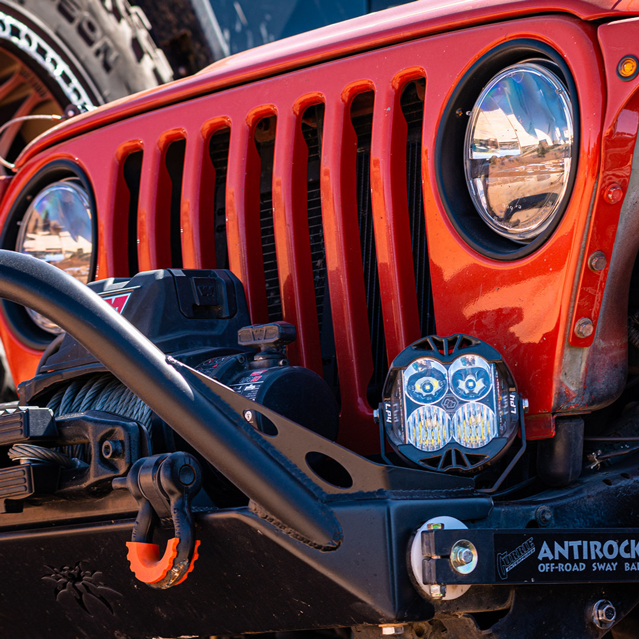LP4 Pro LED Light Pod, Driving/Cornering, Clear, Red Backlight | Universal  | 290014