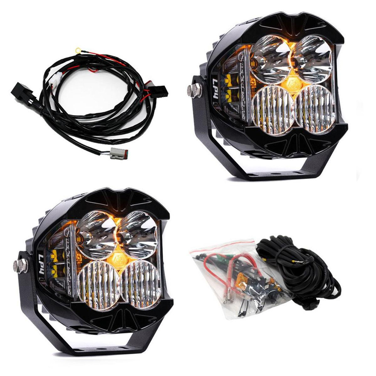LP4 Pro LED Light Pod, Pair, Driving/Cornering, Clear | Universal  | 297803