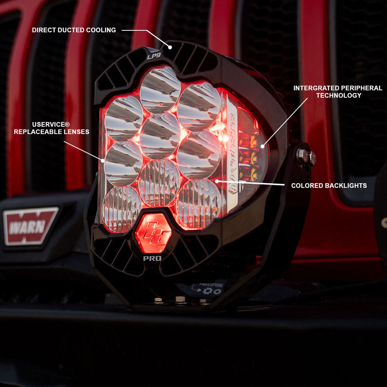 LP9 Pro LED Light Pod, Spot, Clear | Universal  | 320001