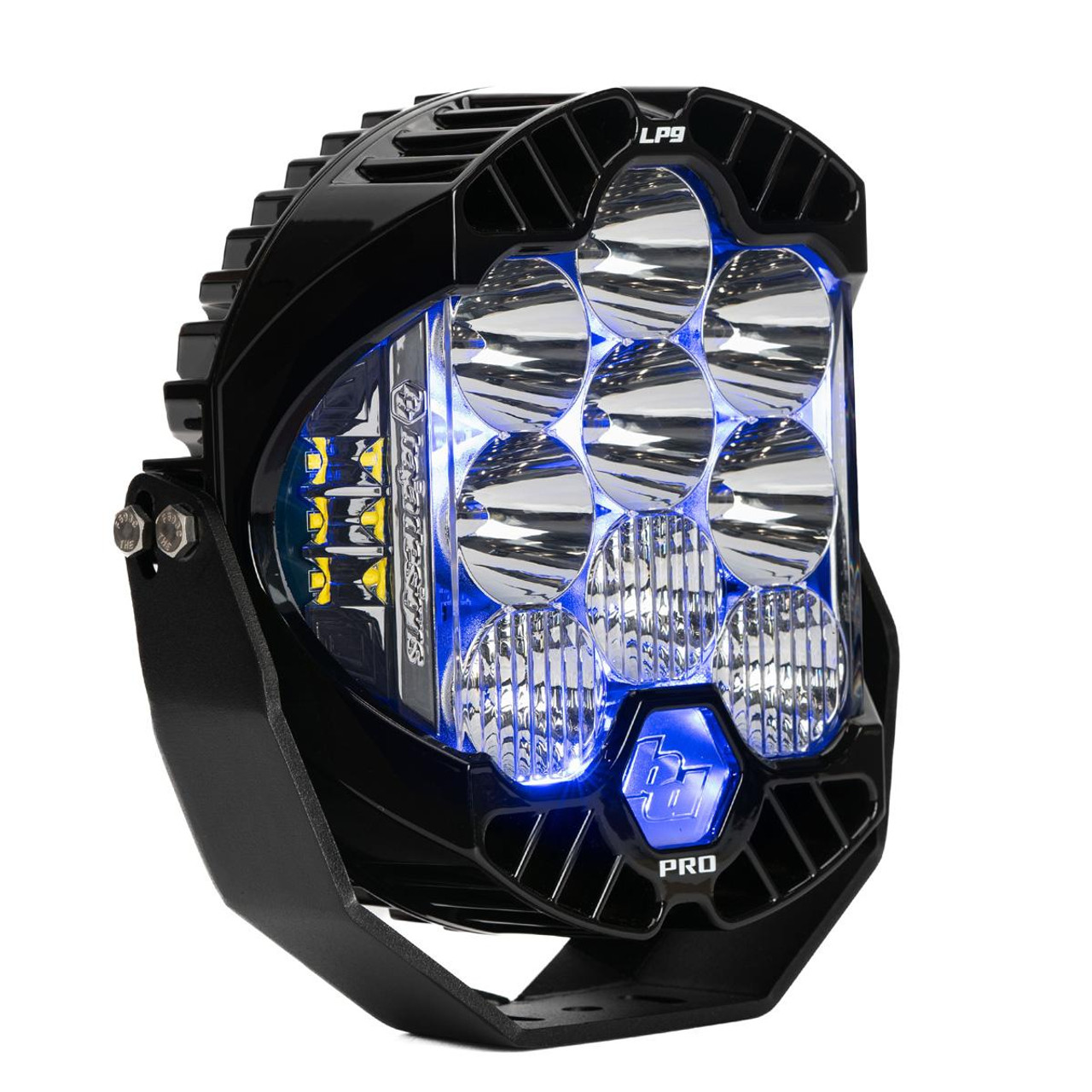 LP9 Pro LED Light Pod, Driving/Cornering, Clear, Blue Backlight | Universal  | 320015