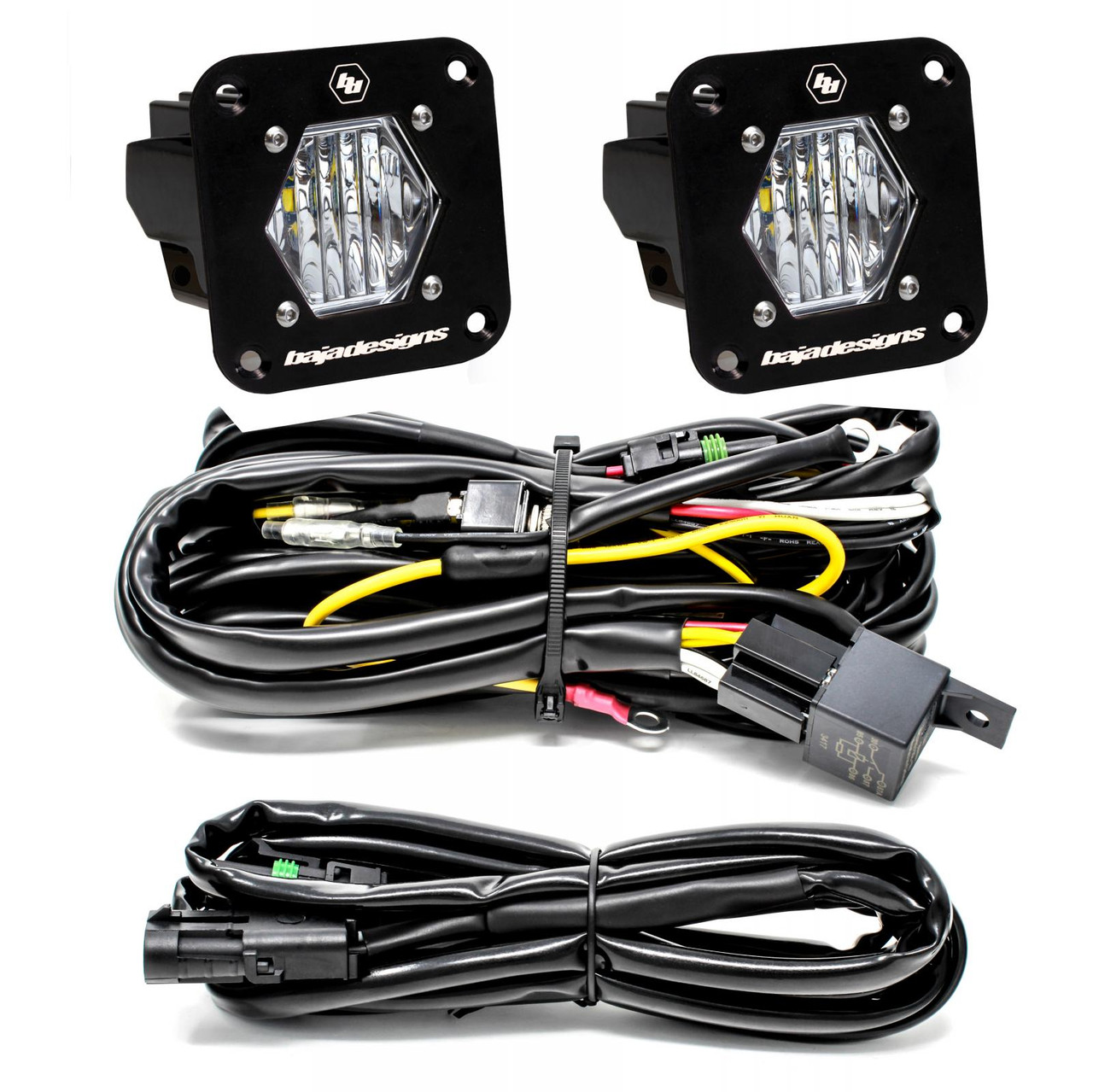 S1 Flush Mounted LED Reverse Lights, Wide/Cornering, Clear | Universal  | 387808