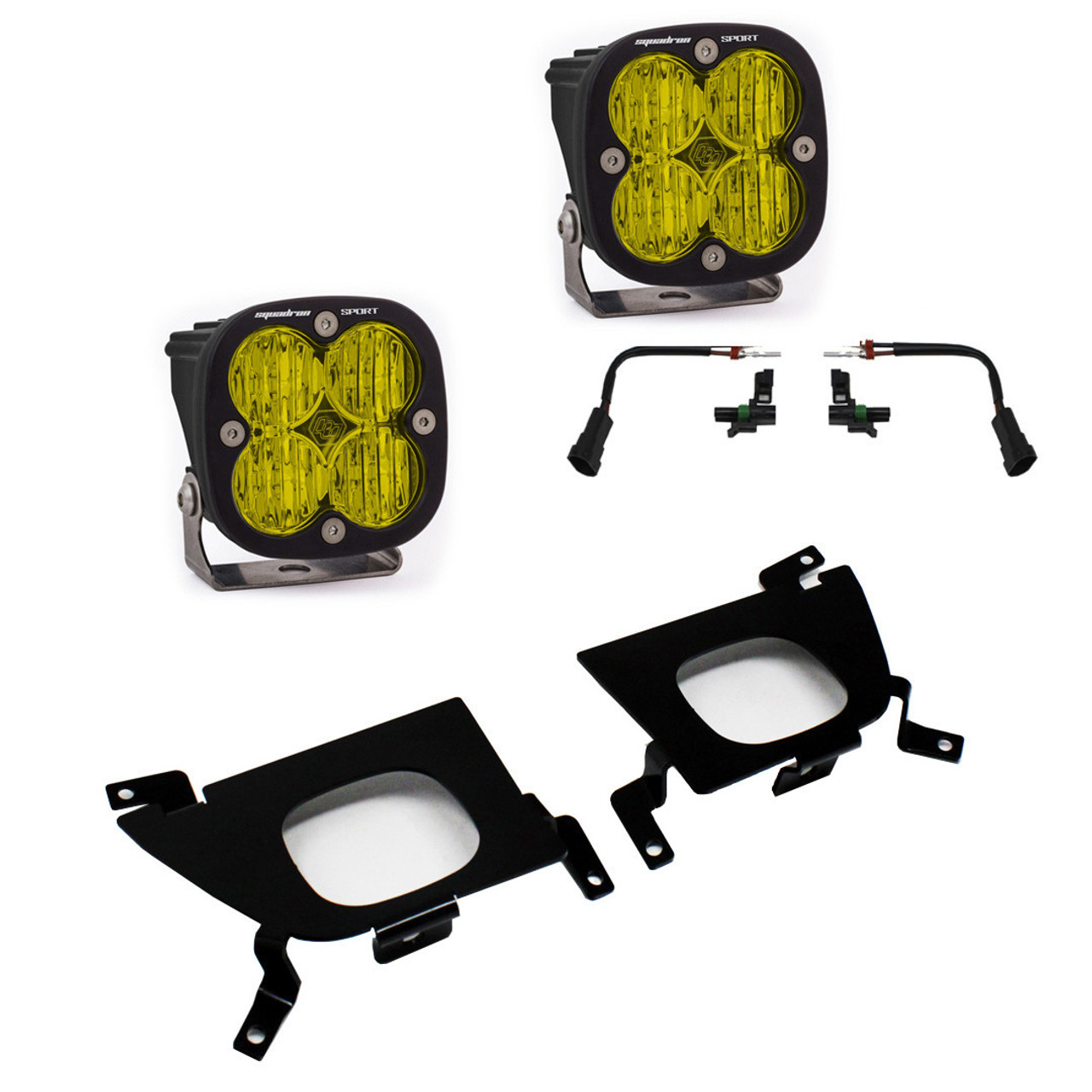 Squadron Sport Fog Pocket LED Light Kit, Wide/Cornering, Amber | (19-22) Silverado 1500, (20-22) Silverado 2500/3500  | 447518