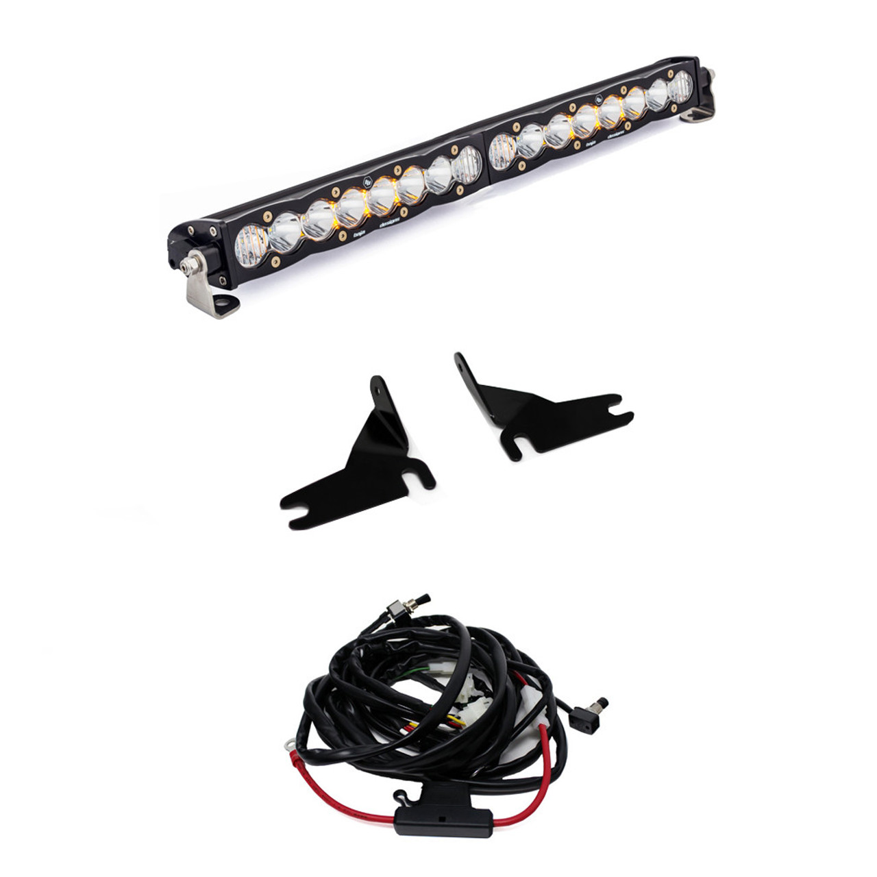 S8 Grille Mount LED Light Kit, 20" LED Light Bar, Driving/Cornering, Clear | (19-21) Silverado 1500 Excludes LTZ | 447519