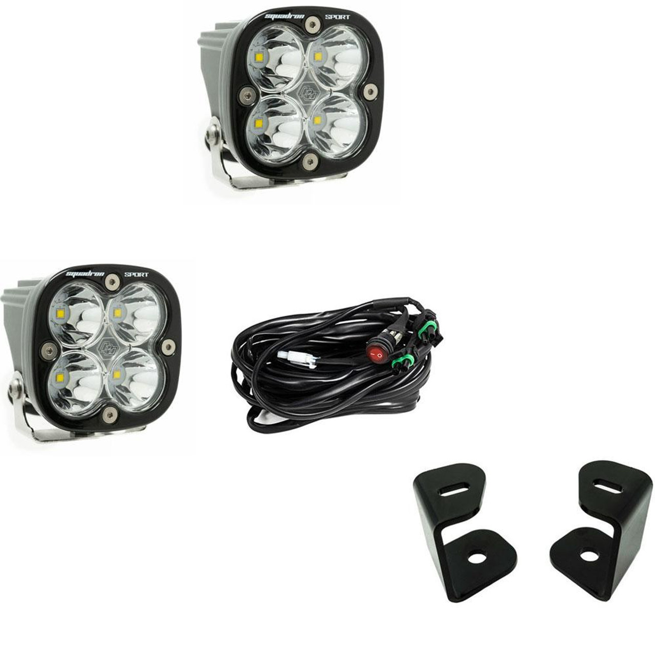 Squadron Sport A-Pillar LED Light Kit, Driving/Cornering, Clear | (09-19) Ram 1500 Classic  | 447521