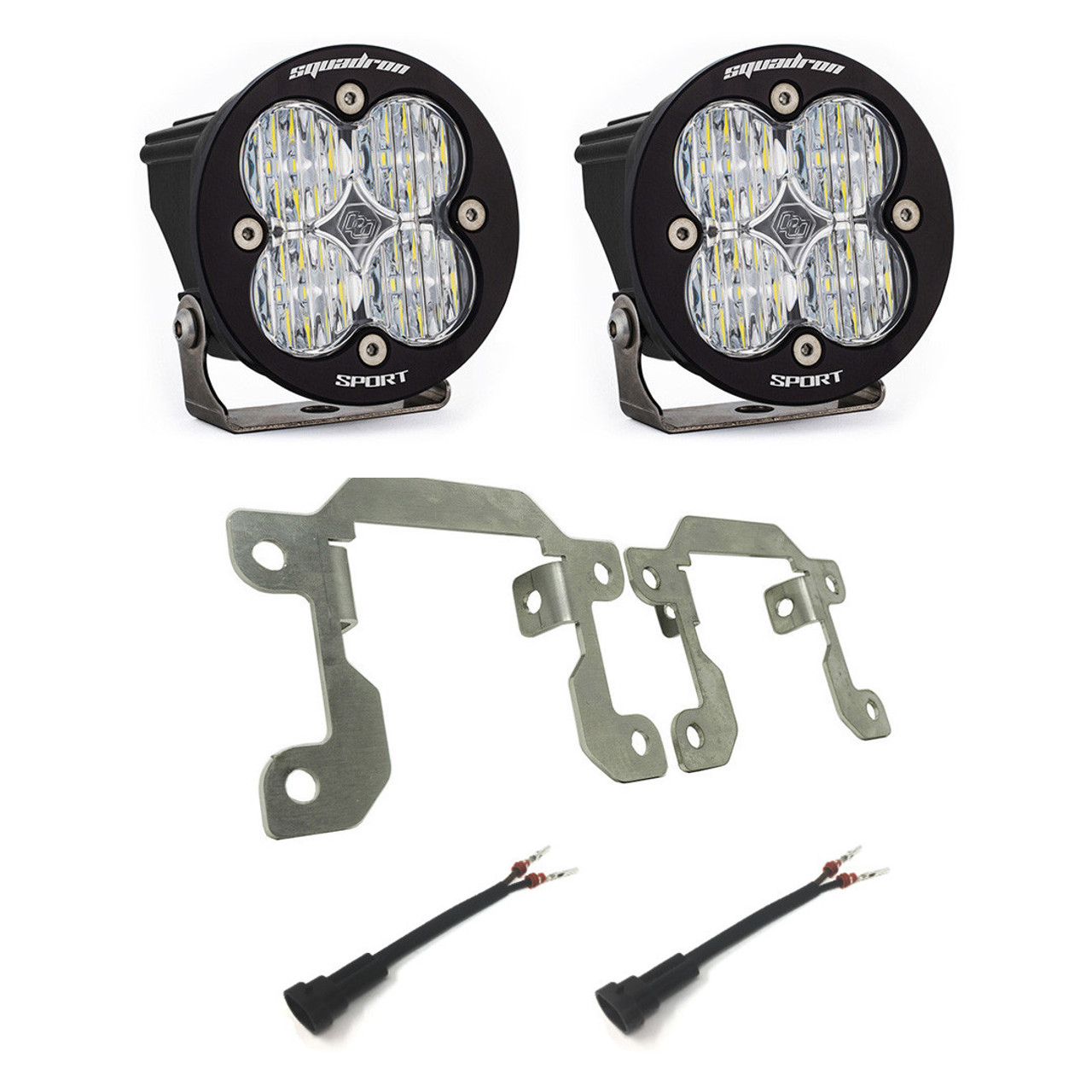 Squadron Sport Fog Pocket LED Light Kit, Wide/Cornering, Clear | (21-24) Bronco, (19-24) Ranger OEM Plastic Bumper | 447607