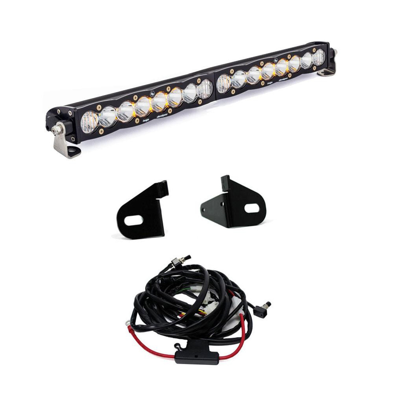 S8 Grille Mount LED Light Kit, 20" LED Light Bar, Driving/Cornering, Clear | (19-24) Ranger  | 447611
