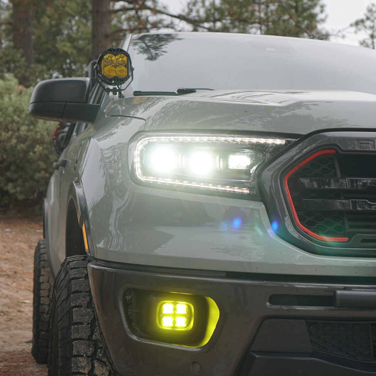 Squadron SAE Fog Pocket LED Light Kit, Fog, Clear | (21-24) Bronco, (19-23) Ranger Bronco OEM Plastic Bumper | 447616