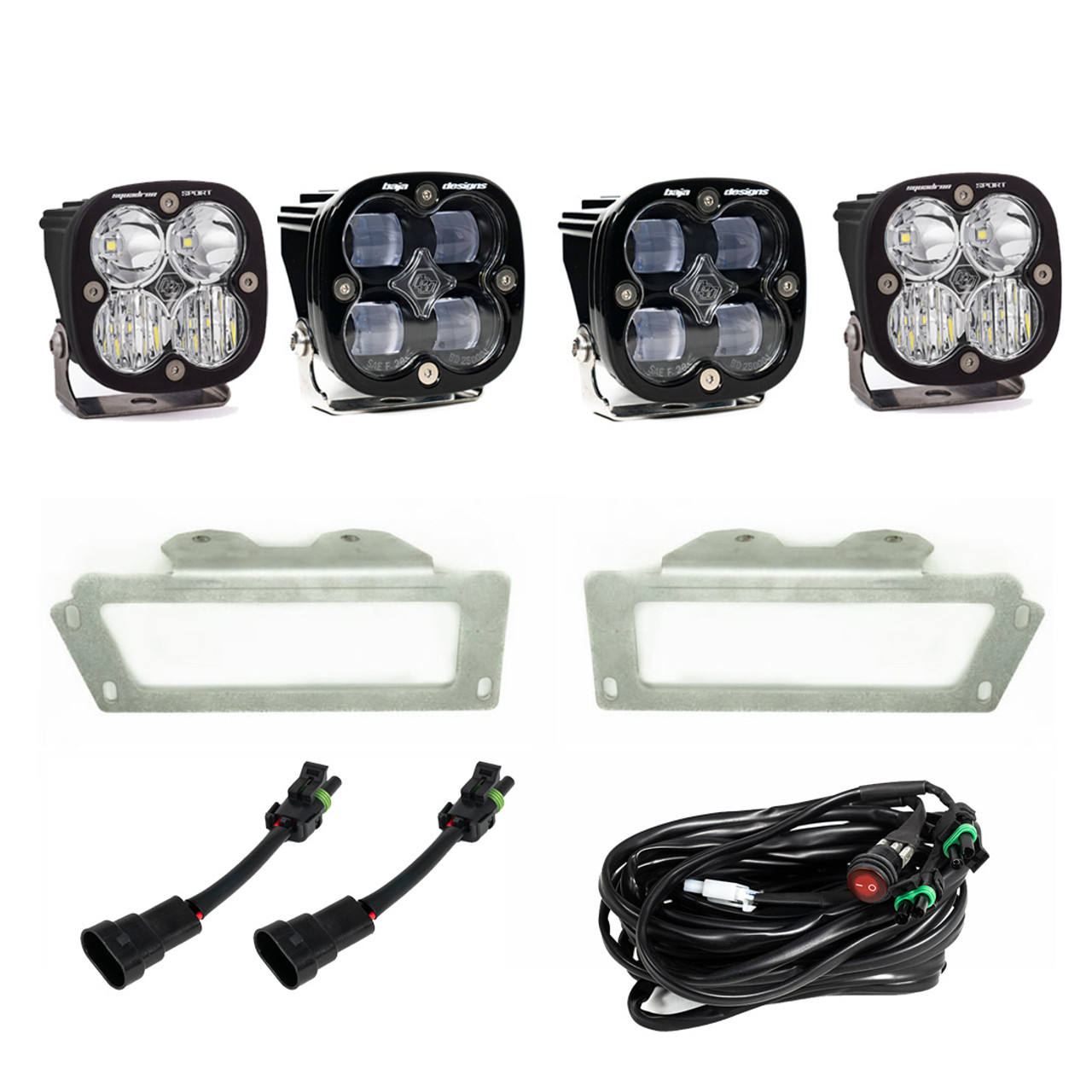 Squadron SAE Fog Pocket LED Light Kit, Fog, Clear | (09-12) Ram 1500, (10-18) Ram 2500/3500  | 447619