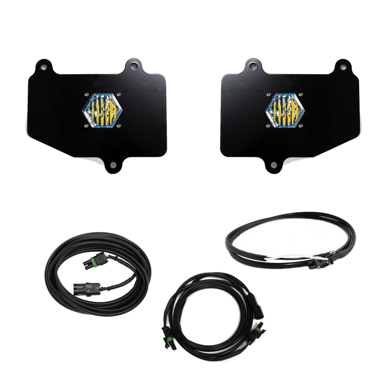 S1 Sport Reverse Light Kit, Wide Cornering, Clear, Upfitter Harness | (20-22) Gladiator JT OE Steel Bumper | 447652UP
