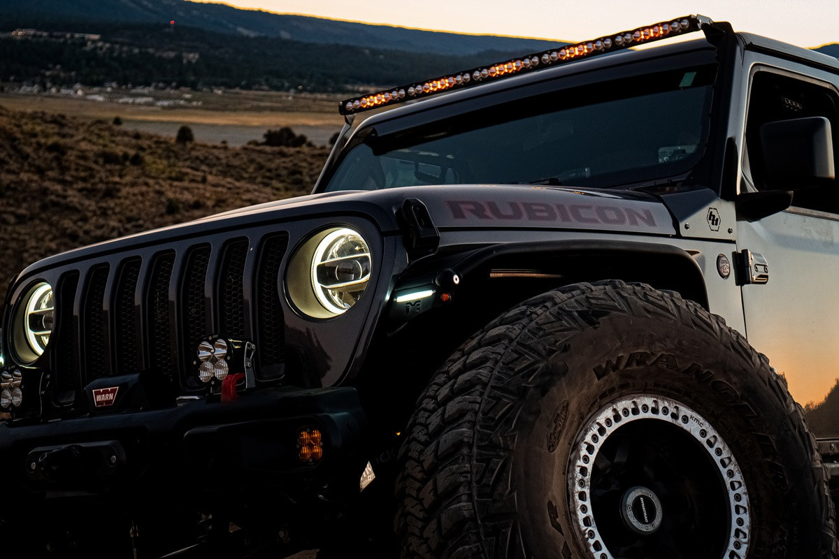 S8 Roof Mount LED Light Kit, 50" LED Light Bar, Driving/Cornering, Clear | (18-24) Wrangler JL, (20-24) Gladiator JT Excludes 392, Mojave | 447665