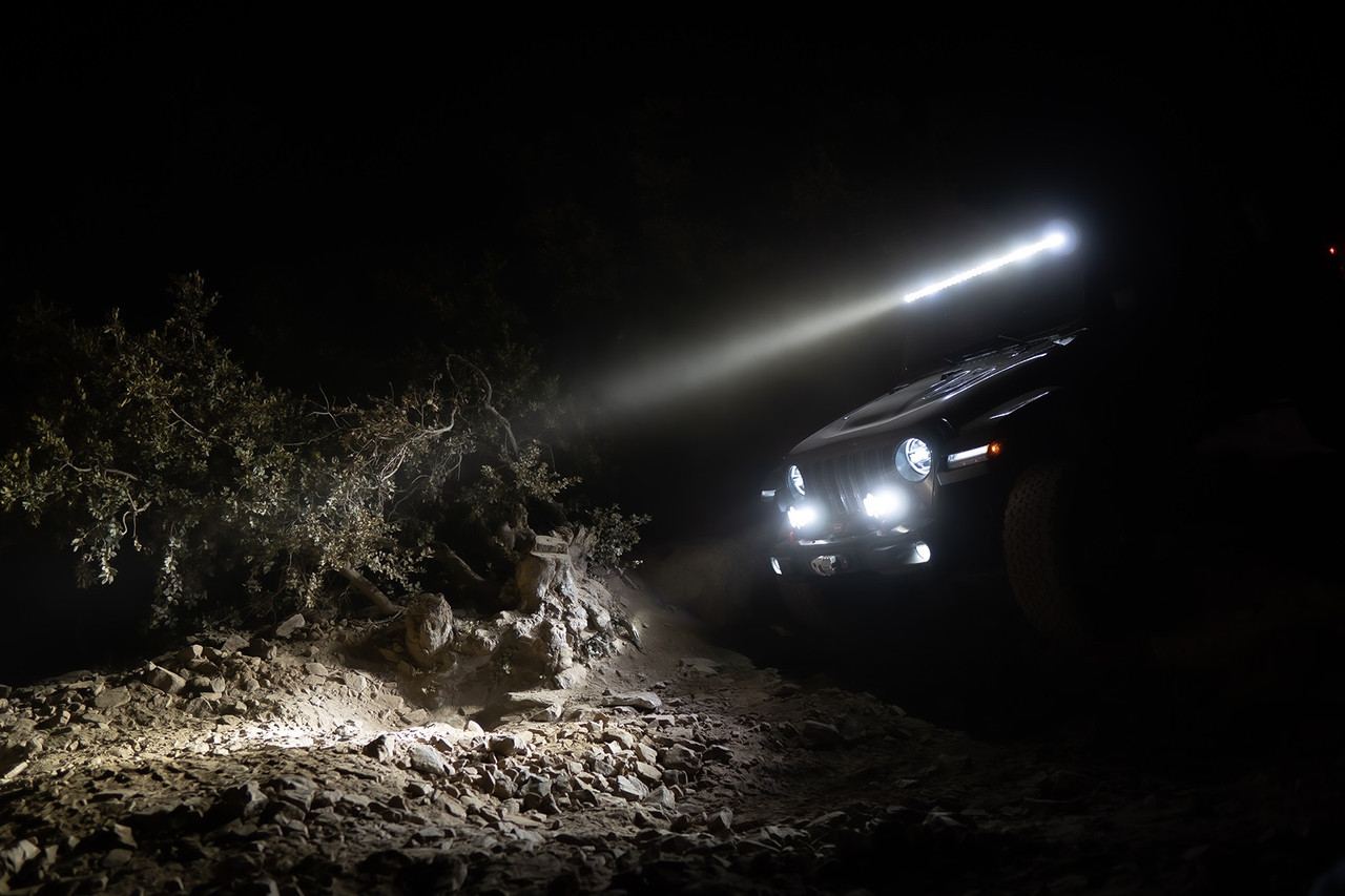 XL Sport Bumper LED Light Kit, Driving/Cornering, Clear, Upfitter Harness | (18-24) Wrangler JL, (20-24) Gladiator JT OE Steel Bumper | 447667UP