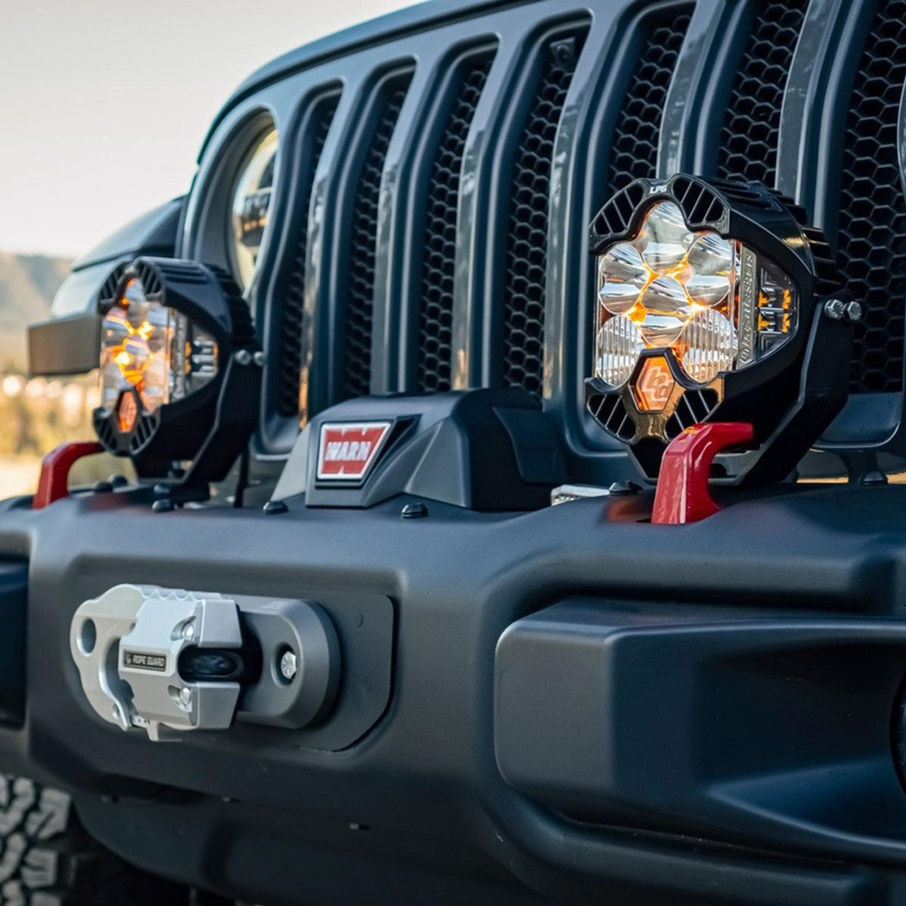 LP6 Pro Bumper LED Light Kit, Driving/Cornering, Clear | (18-24) Wrangler JL, (20-24) Gladiator JT OE Steel Bumper | 447671