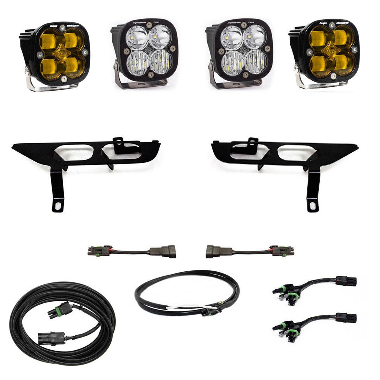 Squadron Pro SAE Fog Pocket LED Light Kit, Fog, Amber | (21-23) F-150 Without Daytime Running Lights | 447700