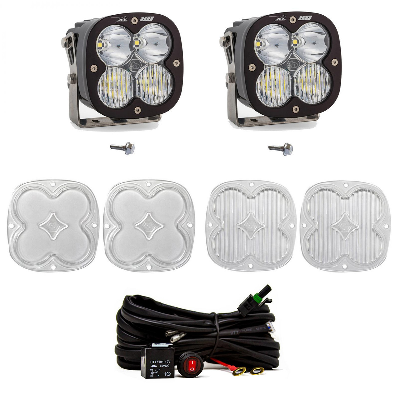 XL80 A-Pillar LED Light Kit, Driving/Cornering, Clear | (21-24) Bronco  | 447751