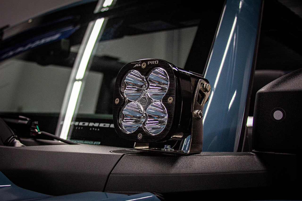 XL Pro A-Pillar LED Light Kit, Spot, Clear, Upfitter Harness | (21-24) Bronco, (22-24) Bronco Raptor  | 447752UP